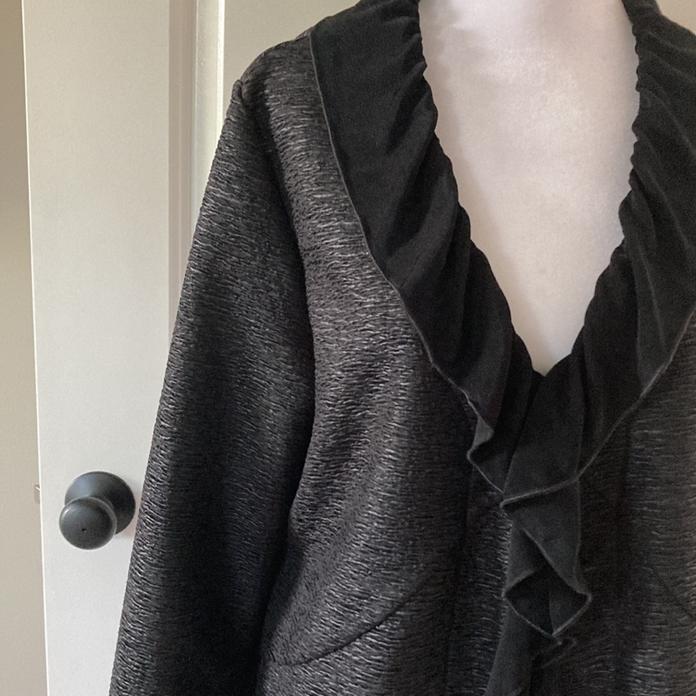 Chico’s large 12 blazer black - Picture 6 of 12